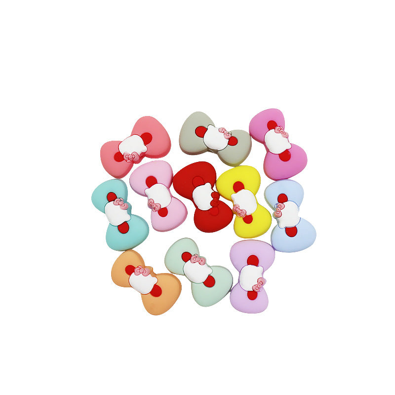 Wholesale 50pcs Teether Silicone Flower Beads